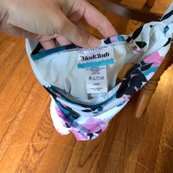 NWOT ModCloth Siena striped one piece bathing suit - Picture 11 of 12